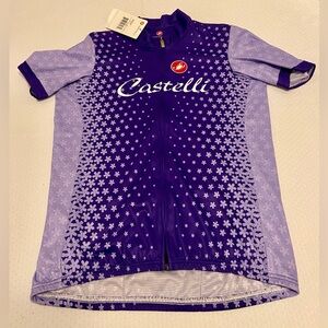 Castelli Women's Floral Purple Cycling Jersey